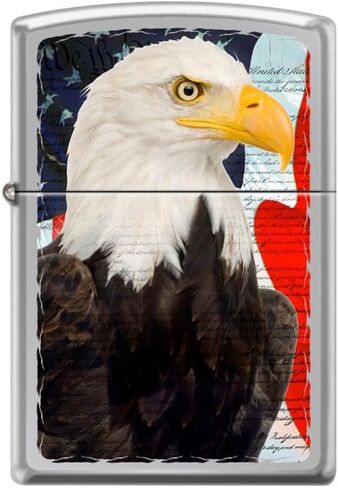 Zippo Lighter- Abstract American USA Flag Navy Matte Windproof Lighter #Z5197 in Saudi Arabia