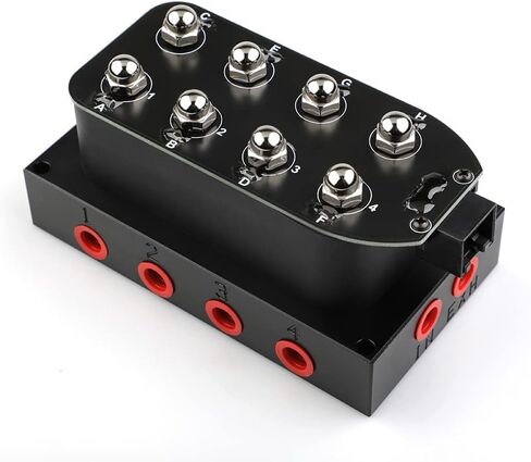 12v 8-valve Solenoid Valve Air Ride Suspension Manifold Valve With Remote Controller 0-300 PSI with five display air pressure gauge in Saudi Arabia