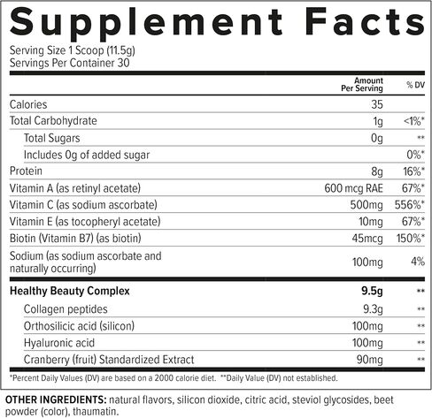 Collagen Skin - Hydrolyzed Collagen Peptides for Women, Protein Powder with Hyaluronic Acid - Collagen for Skin, Hair & Nails - Neutral Flavor - 11.9oz - 30 Servings in Saudi Arabia