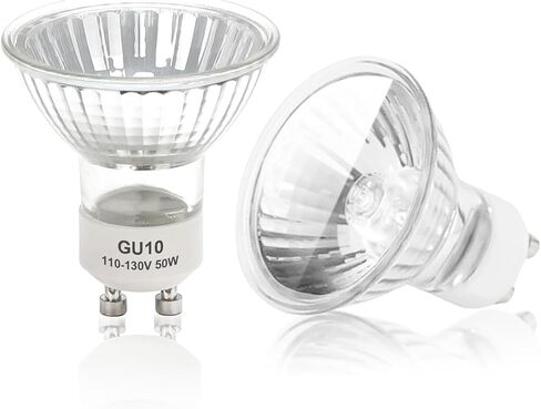 2Pcs Candle Warmer Light GU10 Bulbs Accessories, 50 Watt 110-130v Dimmable Wax Warmer Bulbs for Full Size Adjustable Temperature Height Lamp Candle Warmer in Saudi Arabia