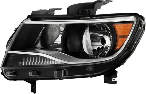 Headlight Assembly Compatible with Colorado 2015 2016 2017 2018 2019 2020 2021 2022 HeadLamps Headlights Halogen Left+Right Set (Chrome) in Saudi Arabia