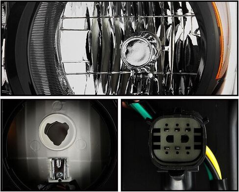 Headlight Assembly Compatible with Colorado 2015 2016 2017 2018 2019 2020 2021 2022 HeadLamps Headlights Halogen Left+Right Set (Chrome) in Saudi Arabia
