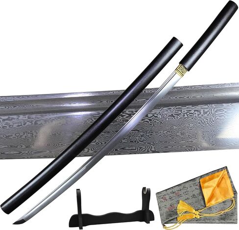 Handmade Katana Sword Real 1095 Steel Clay Tempered Samurai Sword in Saudi Arabia