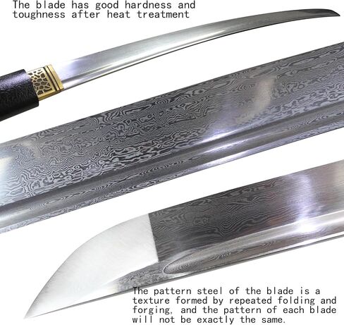 Handmade Katana Sword Real 1095 Steel Clay Tempered Samurai Sword in Saudi Arabia