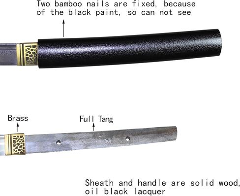 Handmade Katana Sword Real 1095 Steel Clay Tempered Samurai Sword in Saudi Arabia