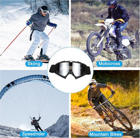 نظارات الدراجة الترابية من باتيكل، نظارات الدراجات النارية ATV نظارات خوذة السباق مقاومة للرياح لتسلق الجبال والغوص والتزلج in Saudi Arabia