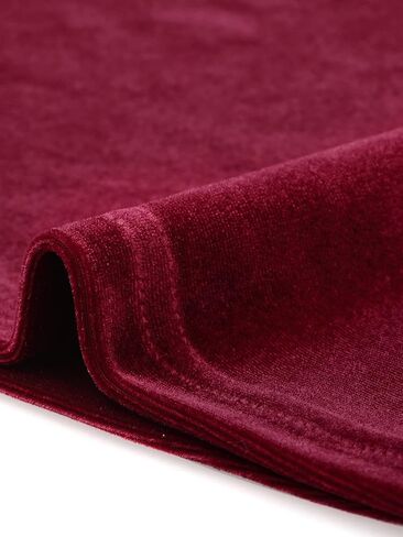 Allegra K Christmas Velvet Top for Women's Slim Fit Long Sleeve Off-Shoulder Blouse in Saudi Arabia
