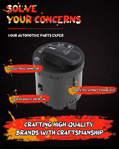 CCIYU Front Headlight Switch Compatible for Chrysler Town & Country 2012-2016,for Chrysler 300 2011-2014,for Dodge Charger 2011-2014 | Replaces 56046258AB in Saudi Arabia