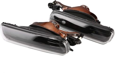 1 Pair Left Right Fog Lights Driving Lamps Cover LED Light Bar Fog Light Cover for BMW E46 4 Door 1999-2001 in Saudi Arabia