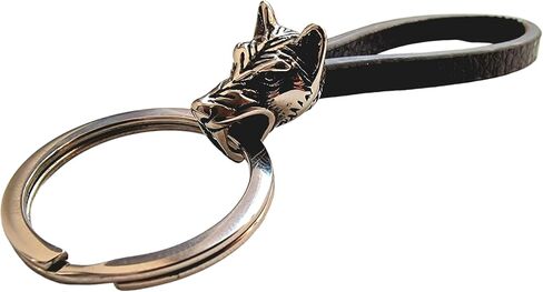 VALHALLA Steel car keychain wolf head decorated with Amulet for Men and Women keys in Saudi Arabia