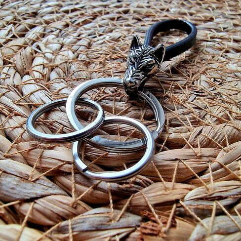 VALHALLA Steel car keychain wolf head decorated with Amulet for Men and Women keys in Saudi Arabia