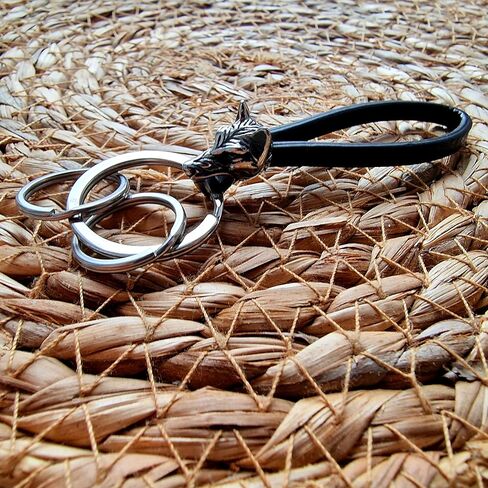 VALHALLA Steel car keychain wolf head decorated with Amulet for Men and Women keys in Saudi Arabia