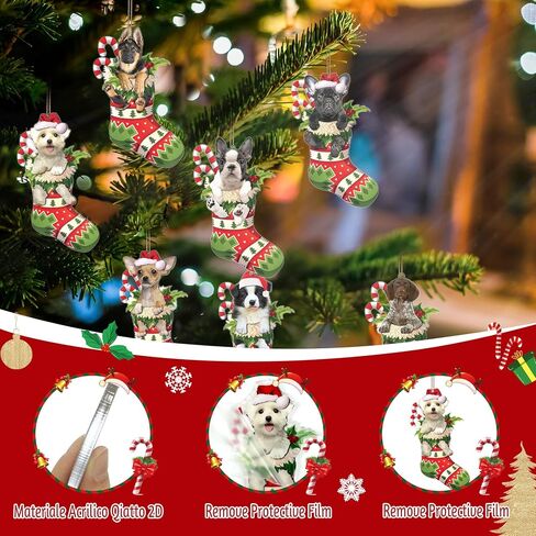 Black Cat Christmas Ornaments, Cute Screaming Cat Christmas Tree Hanging Ornaments 2024 Acrylic 2 Side Printed Christmas Decor Personalized Christmas Stockings for Cat Lovers (Black Cat C) in Saudi Arabia