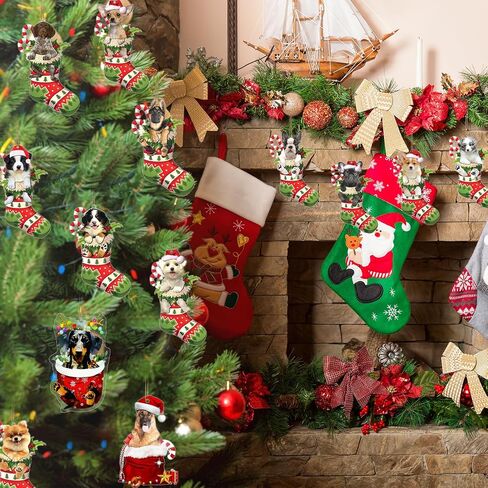 Black Cat Christmas Ornaments, Cute Screaming Cat Christmas Tree Hanging Ornaments 2024 Acrylic 2 Side Printed Christmas Decor Personalized Christmas Stockings for Cat Lovers (Black Cat C) in Saudi Arabia