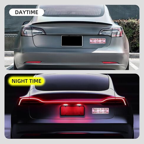 Car Bumper Magnet 9.7 * 3.1 inch Reflective Magnetic Reusable New Drivers Sticker Warning Safety Sign Funny Prank Car Decals for Vehicle Truck (Weeping) in Saudi Arabia