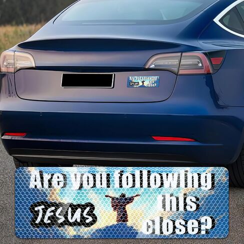 Car Bumper Magnet 9.7 * 3.1 inch Reflective Magnetic Reusable New Drivers Sticker Warning Safety Sign Funny Prank Car Decals for Vehicle Truck (Weeping) in Saudi Arabia