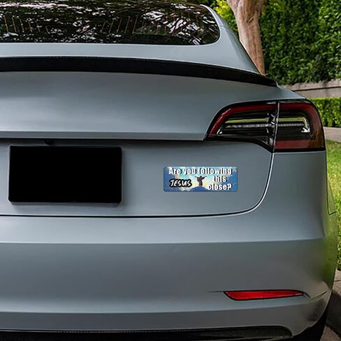 Car Bumper Magnet 9.7 * 3.1 inch Reflective Magnetic Reusable New Drivers Sticker Warning Safety Sign Funny Prank Car Decals for Vehicle Truck (Weeping) in Saudi Arabia