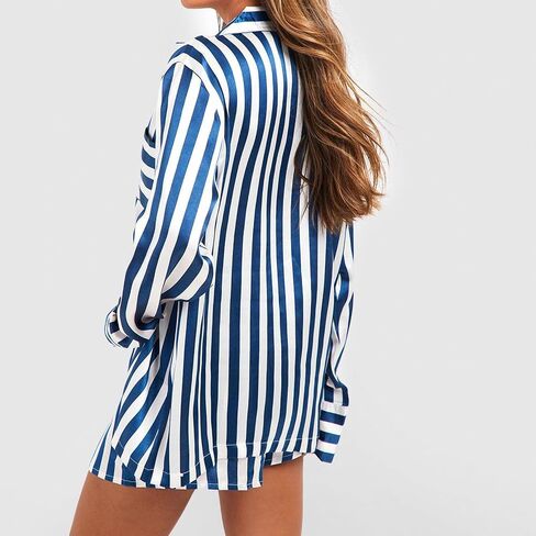 SOLILOQUY Women 2024 Christmas Pajamas Set Cute Graphic Short Sleeve Button Down Shirt + Shorts 2 Piece Sleepwear Loungewear in Kuwait