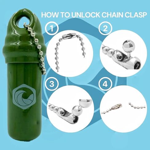 Floating Keychain (2 pack) with Waterproof Safety Container Boat Key Float - Pontoon, Fishing Accessories key holder in Saudi Arabia