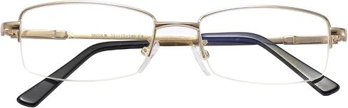 Computer Blue Light Blocking Glasses For Men And Women Computer Gaming Glasses Metal Half Frame Clear Lens in Kuwait