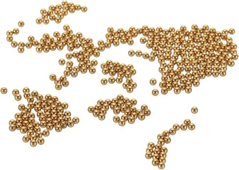 uxcell 40 Pcs Precision Solid Brass Bearing Balls 7mm Industrial Brass Ball Spheres for Machinery, Automotive, and DIY (H62 Brass) in Saudi Arabia