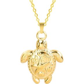 Jude Jewelers Stainless Steel Cute Turtle Style Ocean Beach Summer Holiday Pendant Necklace
