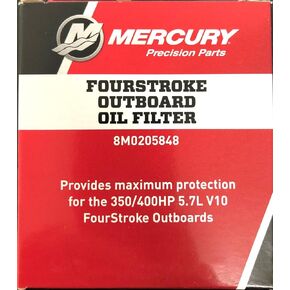 Mercury Quicksilver Oil Filter 8M0205848 Four Stroke V10 Outboard