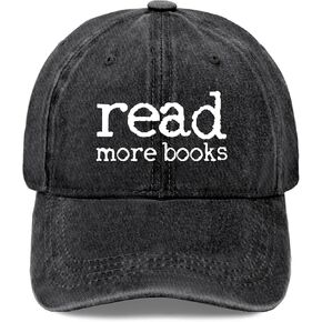 Book Lover Baseball Caps I'd Rather Be Reading Dad Hats, Vintage Hat for Women