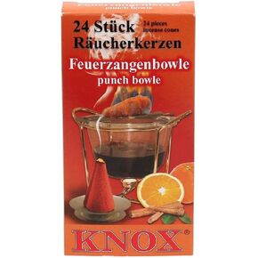 Knox Brandy Punch Scent German Incense Cones Made in Germany Christmas Smokers