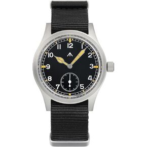 TACTICAL FROG Militado D12 Military Mens Watch VD78 Quartz Sapphire Crystal C3 Super Luminous 36mm Dial Military-Style Dress Watches, 100M Waterproof