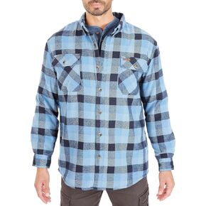 Smith's Workwear Big Men's Sherpa-Lined Flannel Shirt Jacket