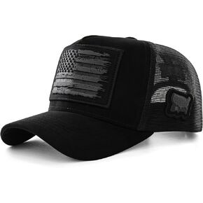 Truck Hat | The American Flag - Country Western Rancher Edition | Adjustable for Men Women