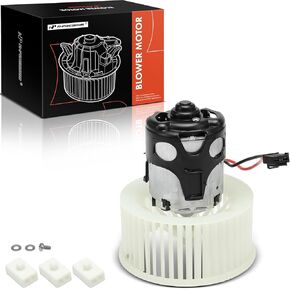 A-Premium HVAC Heater Blower Motor Assembly Compatible with BMW Vehicles - 528i, 528i xDrive, 535d, 535d xDrive, 535i, 535i GT, 550i, 640i, 650i, 740i, 750i, 760Li, 550i GT - Front Side, 64119242607