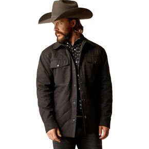 ARIAT Mens Grizzly Black Shirt Jacket