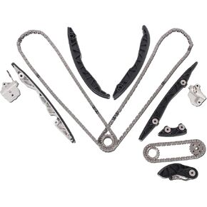 FT4Z6A895A Timing Chain Kit fits For 15-17 Ford Edge F-150, 2017 Fusion, for 2017 Lincoln Continental, 2016-2017 MKX, 2017 MKZ- [2.7L, 3.0L, V6, DOHC]