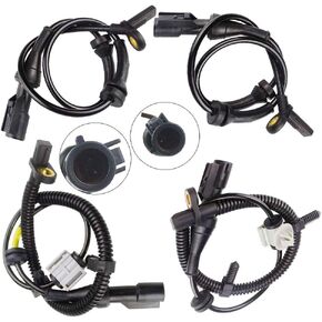 Set of 4 ABS Wheel Speed Sensors for 2008 2009 2010 2011 Ford Focus Front + Rear