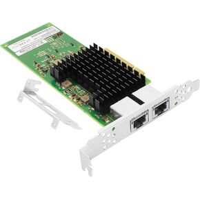 10Gb Ethernet Server Adapter for Intel X710-T2L, PCIe3.0 x 8 2-Port RJ45, with Intel X710-AT2 Controller, 10G LAN Adapter Support Windows/Linux/Vmware