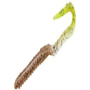 Zoom Bait Zoom U Tail Worm-Pack of 20 (ChartreusePumpkin, 6-Inch)