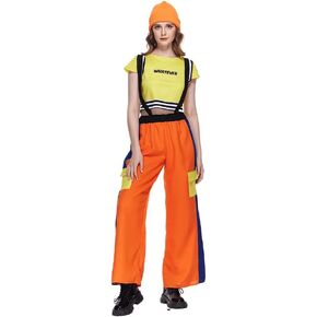 EraSpooky Women's 90s Hip Hop Rhythm Rebel Costume Adult Old School Street Outfits