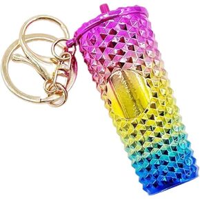 Mini Cup Keychain, Cute Cup Keychain for Women Backpack Charms Cute Girl Keychains