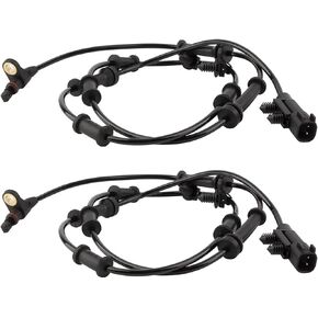 ABS Wheel Speed Sensor Front Left and Right ALS1918 68003281AA, 68003281AC For Jeep Wrangler 3.6L 3.8L 2007 2008 2009 2010 2011 2012 2013 2014 2015 2016 2017, Set of 2