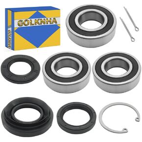 Rear Axle Wheel Bearing Kit with Seals Compatible with Honda Rancher 350 400 Foreman 400 450 500 Rubicon 500