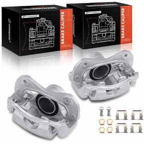A-Premium 2 x Disc Brake Caliper Assembly with Bracket Compatible with Kia Sportage 2005-2010 & Hyundai Tucson 2005-2009 - Front Driver and Passenger Side