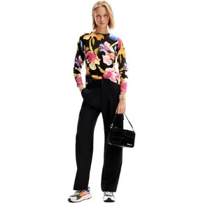 Desigual Women's Woman Flat Knit Thin Gauge Pullover