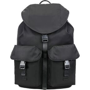 Kah&Kee Flap Travel Backpack for Women & Men Large Capacity 16 Inch Laptop Bag - Multi-Pocket Design, Waterproof & Fashionable for Work, College, School (Silver)