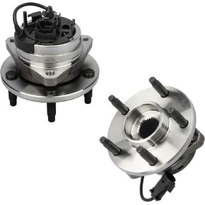 Pair(2) 5 Lug Only DRIVESTAR 513214 Front Wheel Hub & Bearing Assembly for Chevy Malibu 2006-12, 05-10 Pontiac G6, 07-09 Aura, 08-10 Cobalt SS/HHR SS w/ABS