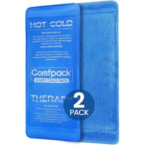 Multipurpose Soft Ice Packs for Sports Injuries, Long Lasting Gel Ice Pack with Dual Temperatures for Muscle Pain Relief & Strains, Handheld Design Cold Pack for Head, Shoulder, Knee, Ankle