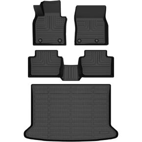 Wayhigh-All Weather Floor Mats and Cargo Liner for Mazda CX-30 2020-2024 2025 TPE Car Mats Waterproof Anti-Slip Floor Liners Accessories