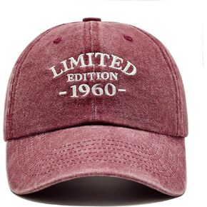 65th Birthday Gifts for Men Women, Happy 65th Birthday Decorations - Embroidered Baseball Caps Adjustable