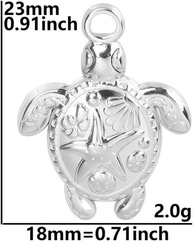Jude Jewelers Stainless Steel Cute Turtle Style Ocean Beach Summer Holiday Pendant Necklace in Kuwait